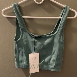 Zara real crop top, brand new with tags